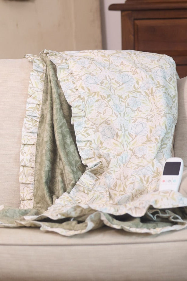 PrettyCozy Heated Blanket w/1 Interchangeable Cover