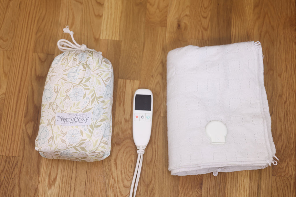 PrettyCozy Heated Blanket w/1 Interchangeable Cover