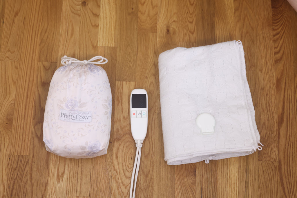 PrettyCozy Heated Blanket w/1 Interchangeable Cover