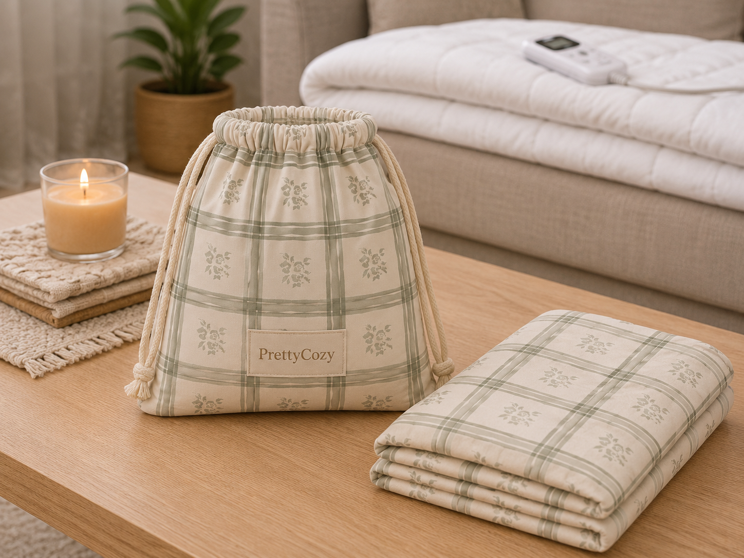 Pre-Order The PrettyCozy Heated Blanket Bundle- 1 Cover + 1 Insert