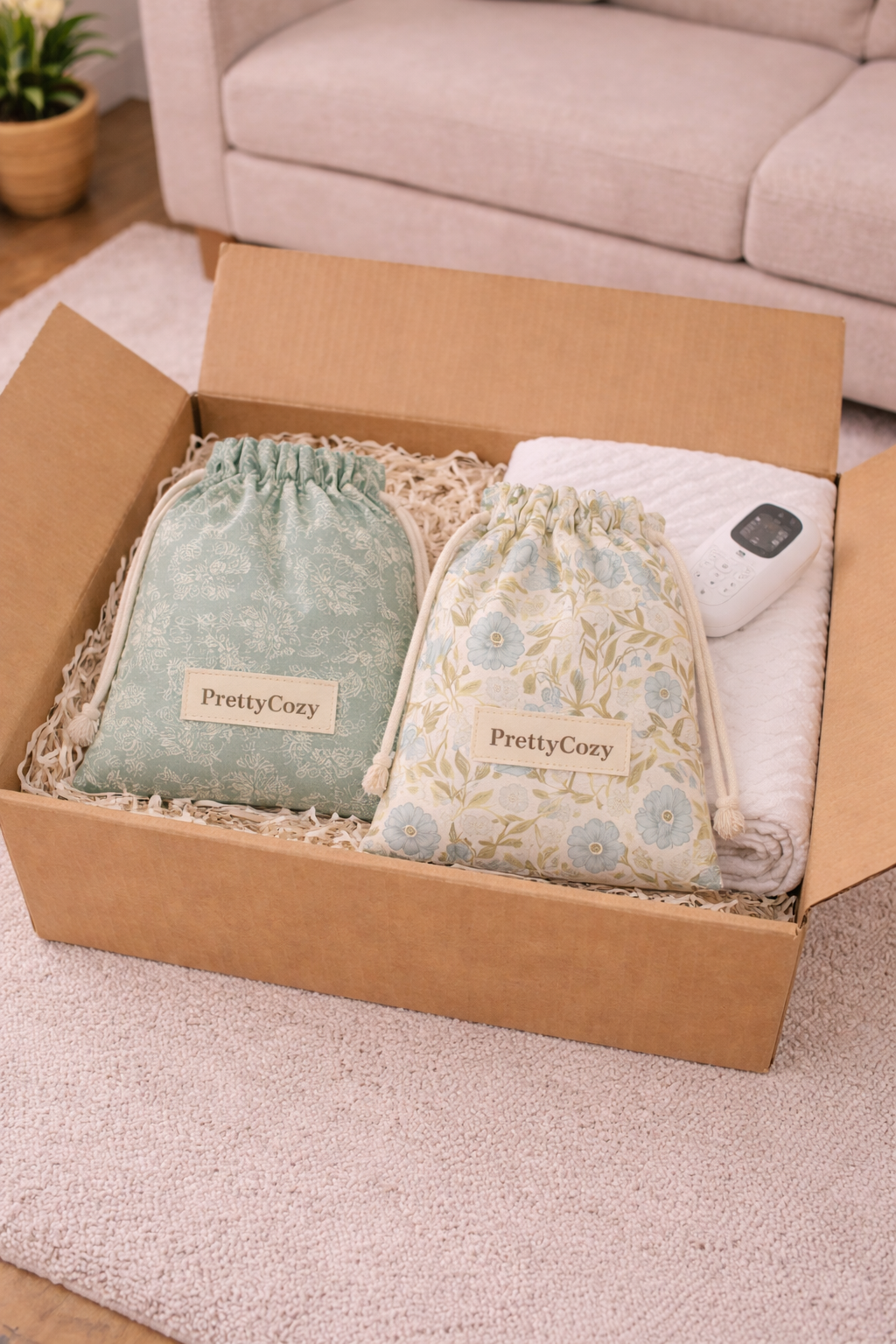 Pre-Order The PrettyCozy Heated Blanket Bundle- 2 Covers + 1 insert